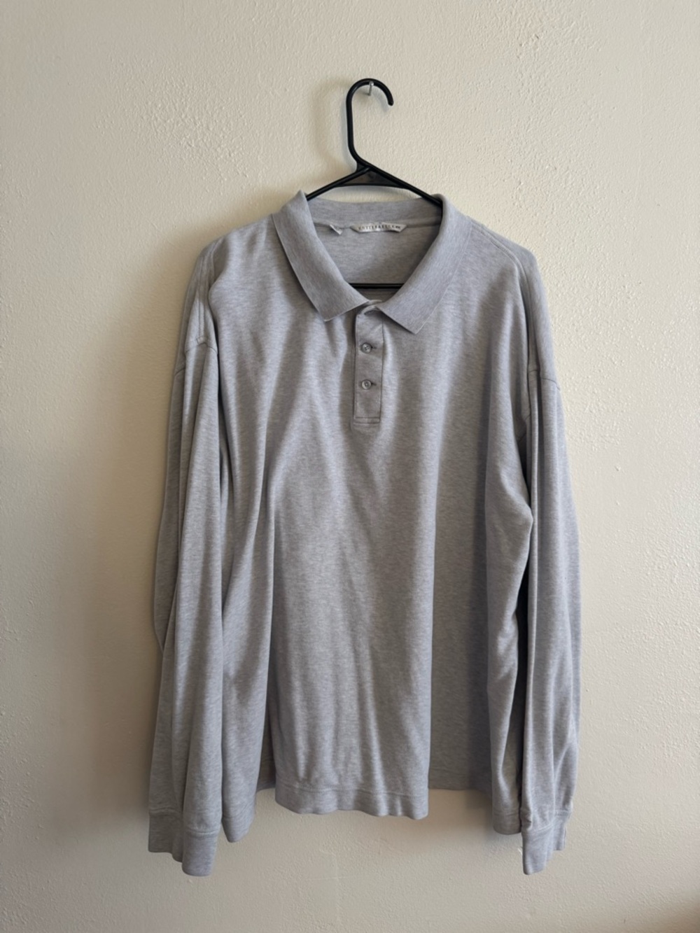 Cutter & Buck Men's Long-Sleeve Polo - Light Gray